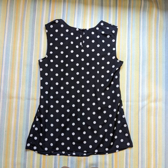 ⭐ Merona black & white polka dot blouse Small - Picture 11 of 16